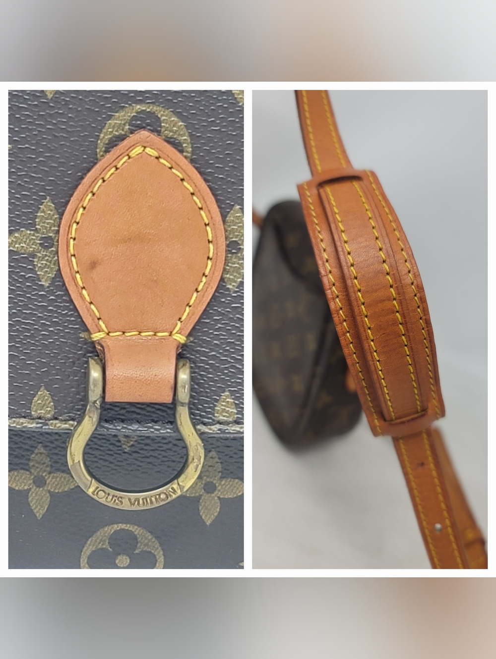 Louis Vuitton Saint Cloud PM Monogram Leather Crossbody Hand Bag Authentic - Picture 5 of 15